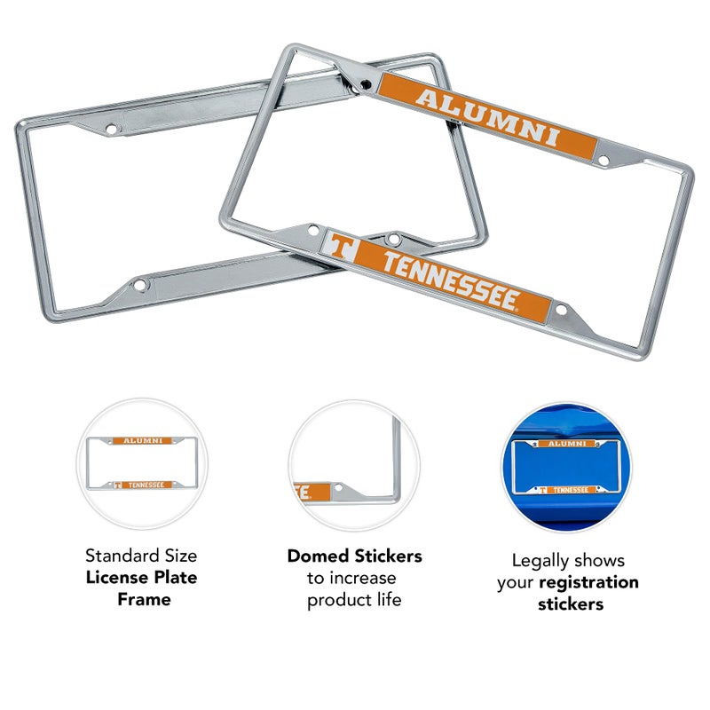 Desert Cactus University of Tennessee Car Accessories Volunteers Metal License Plate Frame and Tag Holder for Front or Rear of Car (Alumni) - Image 3